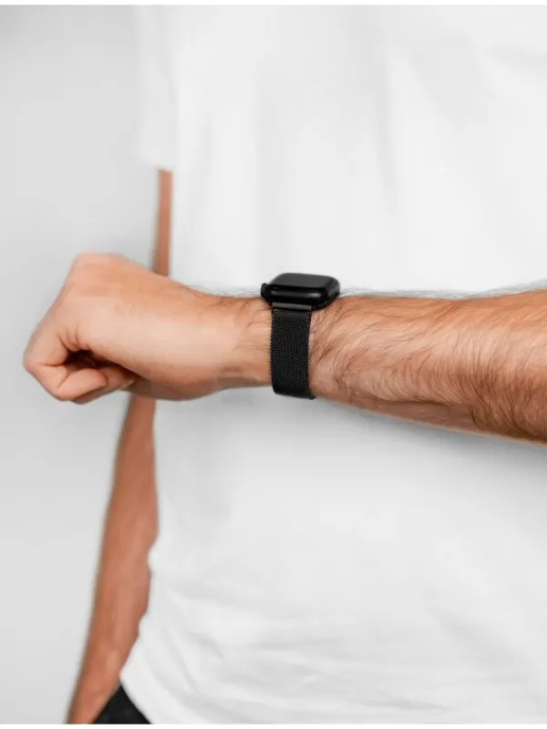 HIRSCH Uhrenarmbänder | Zubehör-Milanaise, schwarz 30161450