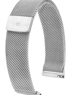 HIRSCH Uhrenarmbänder | Zubehör-Milanaise, silber 30161434