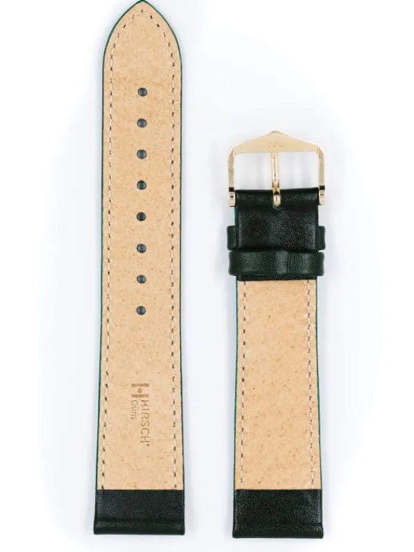 HIRSCH Uhrenarmbänder | Zubehör-Osiris, dunkelgrün glänzend 03475040