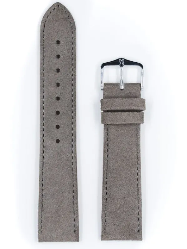 HIRSCH Uhrenarmbänder | Zubehör-Osiris Nubuk, grau 03433030