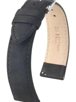 HIRSCH Uhrenarmbänder | Zubehör-Osiris Nubuk, schwarz 03433150