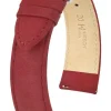 HIRSCH Uhrenarmbänder-Osiris Nubuk, weinrot 03433161