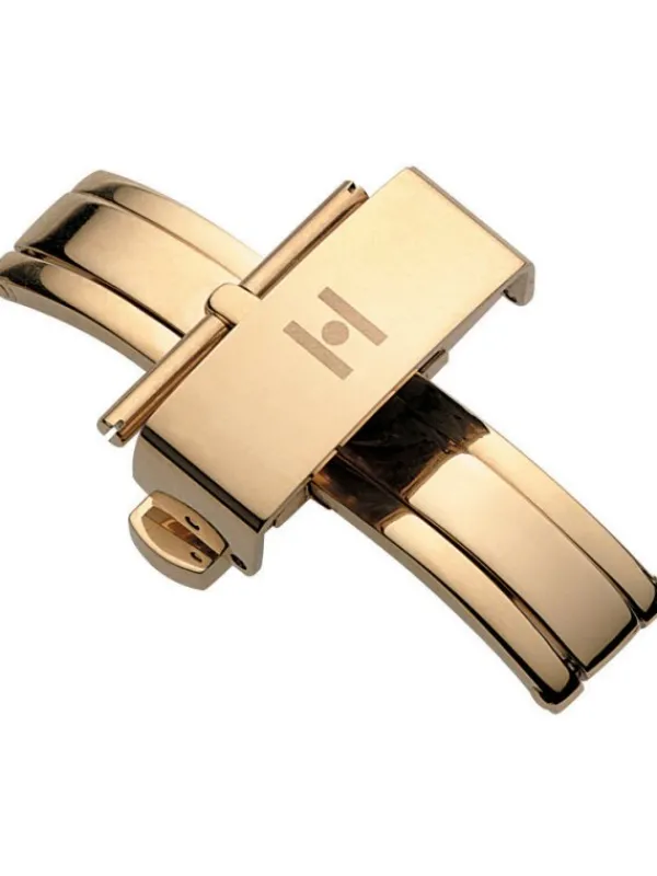 HIRSCH Schließen-Pusher Buckle goldf. BC10241