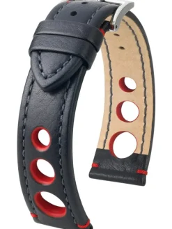 HIRSCH Uhrenarmbänder | Zubehör-Rally, schwarz / rot 05102052