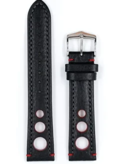 HIRSCH Uhrenarmbänder | Zubehör-Rally, schwarz / rot 05102052