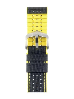 HIRSCH Uhrenarmbänder | Zubehör-Robby, schwarz / gelb 0917294050