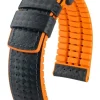 HIRSCH Uhrenarmbänder | Zubehör-Robby, schwarz / orange 0917694050