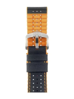 HIRSCH Uhrenarmbänder | Zubehör-Robby, schwarz / orange 0917694050