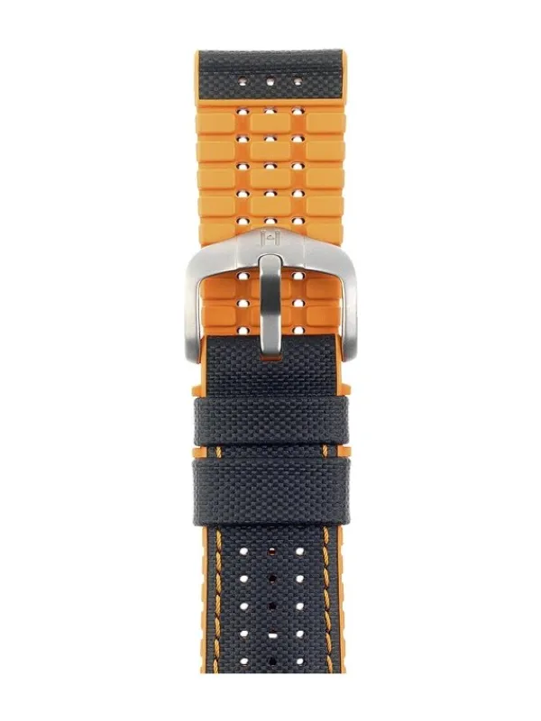 HIRSCH Uhrenarmbänder | Zubehör-Robby, schwarz / orange 0917694050