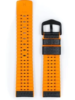 HIRSCH Uhrenarmbänder | Zubehör-Robby, schwarz / orange 0917694050