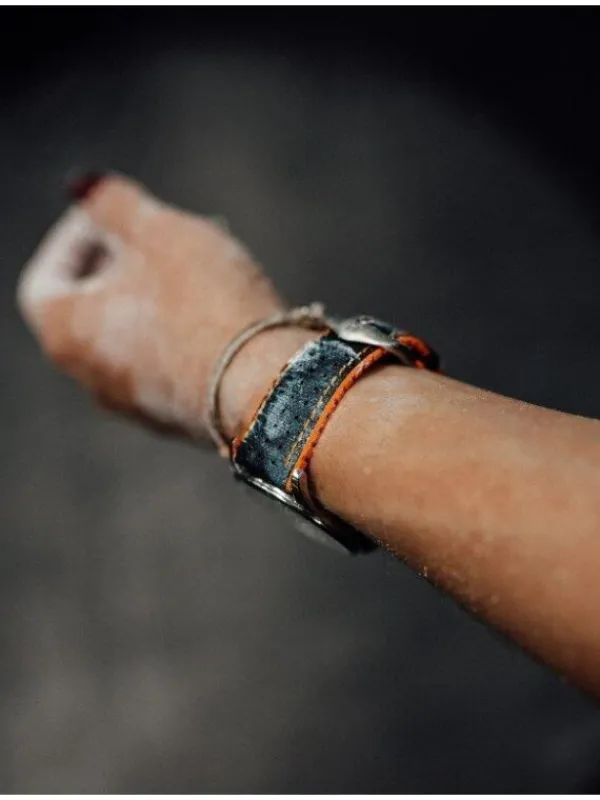 HIRSCH Uhrenarmbänder | Zubehör-Robby, schwarz / orange 0917694050
