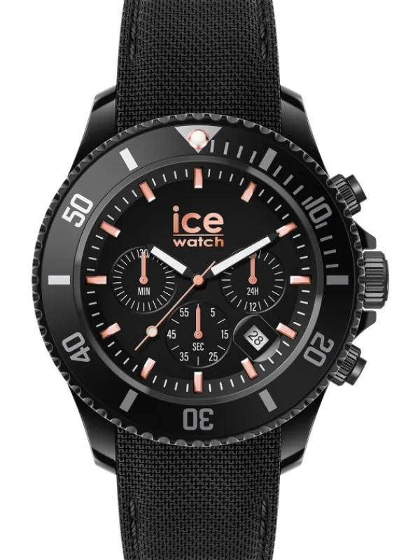 Ice Watch Herrenuhren | Damenuhren-ICE chrono Black Rose-Gold Large 44mm 020620