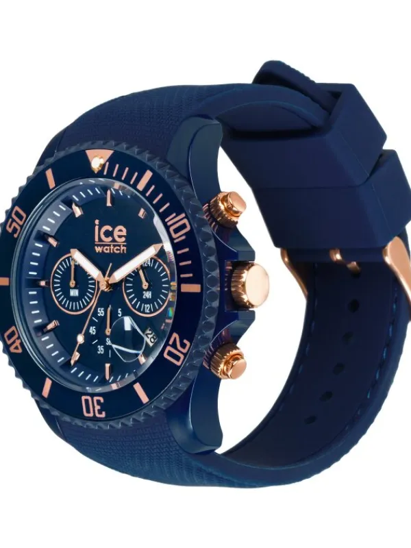 Ice Watch Herrenuhren | Damenuhren-ICE chrono Blue Rose-Gold Large 44mm 020621