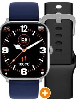 Ice Watch Smartwatches | Herrenuhren-ICE smart - 1.0 - Silver - 2 Bänder - Navy - Black 022437