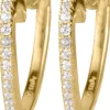 Jacques Lemans Ohrschmuck-Creolen Herzform Topas goldf. SE-O198B