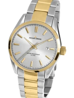 Jacques Lemans Herrenuhren-Derby bicolor Stahlarmband 1-1859J