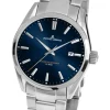 Jacques Lemans Herrenuhren-Derby Blau Stahlband 1-1859G