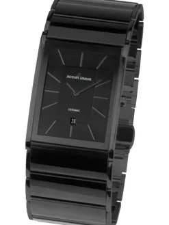 Jacques Lemans Herrenuhren | Damenuhren-Dublin Cerarmic 28mm schw. 1-1939C