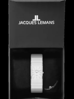 Jacques Lemans Damenuhren-Dublin Ceramic 24mm weiß 1-1940B