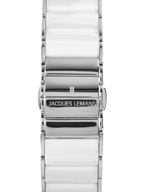 Jacques Lemans Damenuhren-Dublin Ceramic Perlmutt weiß 24mm 1-1940G