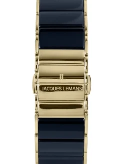 Jacques Lemans Damenuhren-Dublin Ceramic Perlmutt blau 24mm 1-1940L