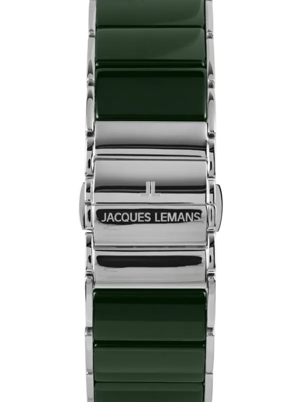 Jacques Lemans Damenuhren-Dublin Ceramic Perlmutt grün 24mm 1-1940I
