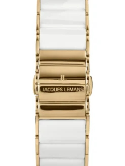 Jacques Lemans Damenuhren-Dublin Ceramic 24mm w. bicolor 1-1940E