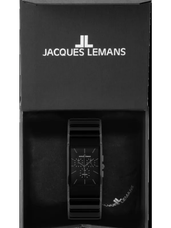 Jacques Lemans Herrenuhren-Dublin Chrono Ceramic grau 1-1941C