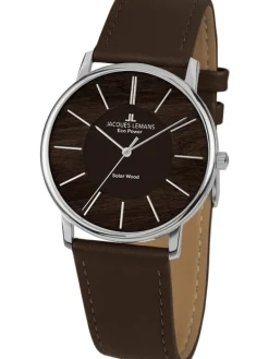Jacques Lemans Damenuhren-Eco Power Solar Wood 1-2106A