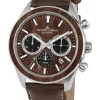 Jacques Lemans Herrenuhren-Eco Power Chrono Holz Apfelleder 1-2115B