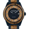 Jacques Lemans Herrenuhren-Eco Power Wood blau 1-2116M