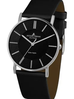 Jacques Lemans Herrenuhren | Damenuhren-Eco Power Solar 38mm Schwarz 1-2113A