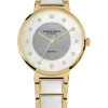 Jacques Lemans Damenuhren-Eco Power Perlmutt goldf. 1-2108F