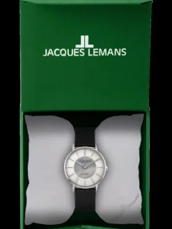 Jacques Lemans Damenuhren-Eco Power Solar Perlmutt Weiß 1-2112A