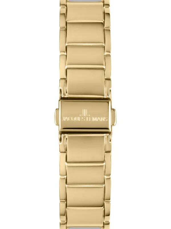 Jacques Lemans Damenuhren-Eco Power Perlmutt goldf. 1-2108F