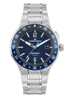 Jacques Lemans Herrenuhren-Hybromatic Autoquarz Blau 1-2109H