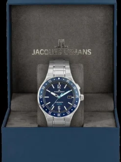 Jacques Lemans Herrenuhren-Hybromatic Autoquarz Blau 1-2109H