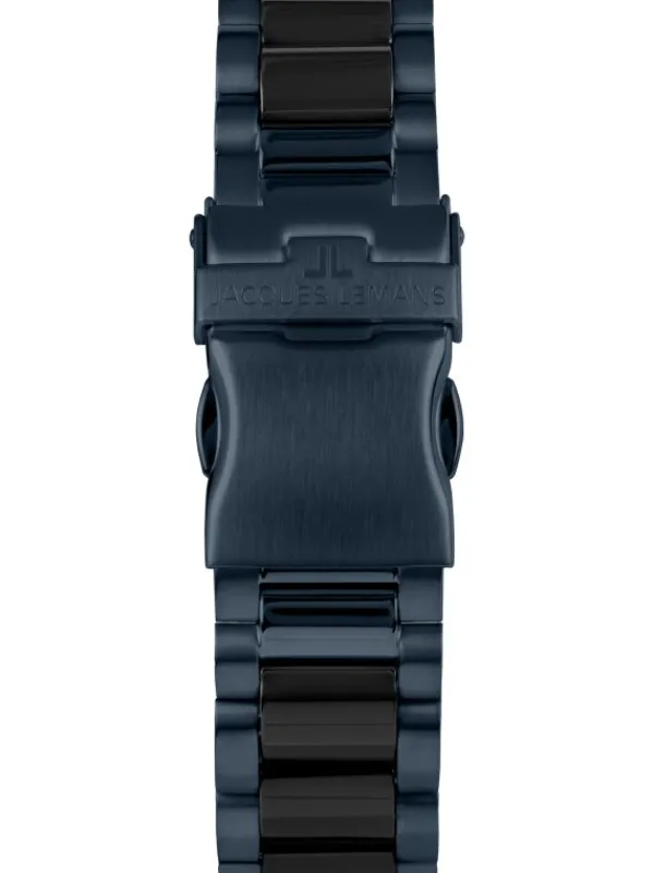 Jacques Lemans Herrenuhren-Hybromatic Ceramic Blau 1-2222B