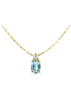 Jacques Lemans Halsketten + Collier-Kette Amethyst oval SE-C113H