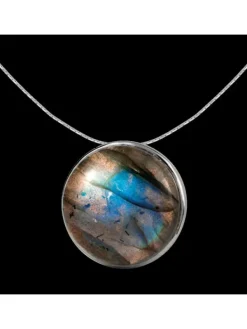 Jacques Lemans Halsketten + Collier-Kette Labradorit SE-C122B