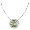 Jacques Lemans Halsketten + Collier-Kette Peridot Pave SE-C105E