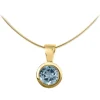 Jacques Lemans Halsketten + Collier-Kette Topas Blau SE-C101H