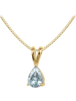 Jacques Lemans Halsketten + Collier-Kette Topas Blau SE-C111G