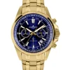 Jacques Lemans Herrenuhren-Liverpool Chrono blau/goldf. 1-2117O