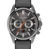 Jacques Lemans Herrenuhren-Liverpool Chrono grau Leder 1-2119A