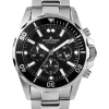 Jacques Lemans Herrenuhren-Liverpool Chrono schwarz 44mm 1-2091F