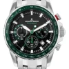 Jacques Lemans Herrenuhren-Liverpool Chrono schwarz grün 1-2099F