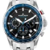 Jacques Lemans Herrenuhren-Liverpool Chrono schwarz blau 1-2099E