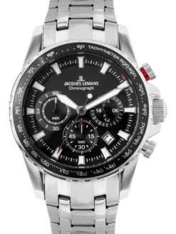 Jacques Lemans Herrenuhren-Liverpool Chrono schwarz 1-2099D
