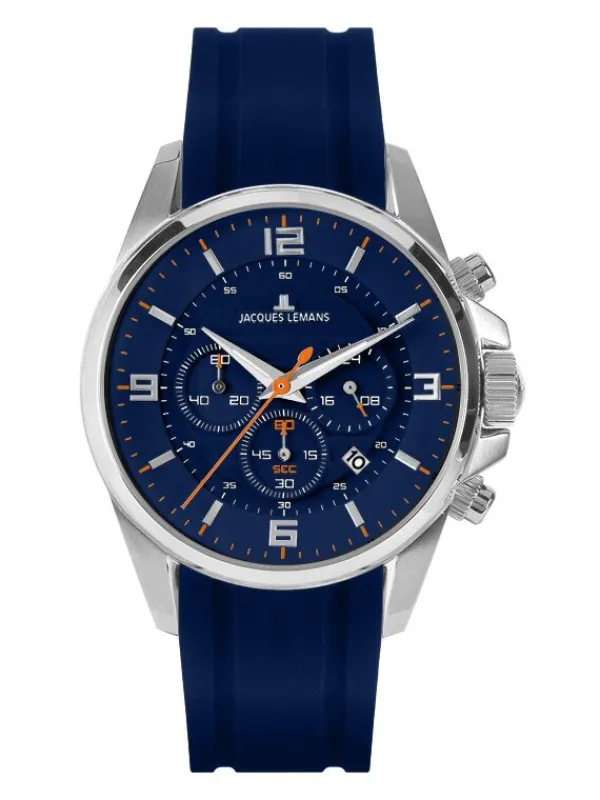 Jacques Lemans Herrenuhren-Liverpool Chrono Blau 1-2118C